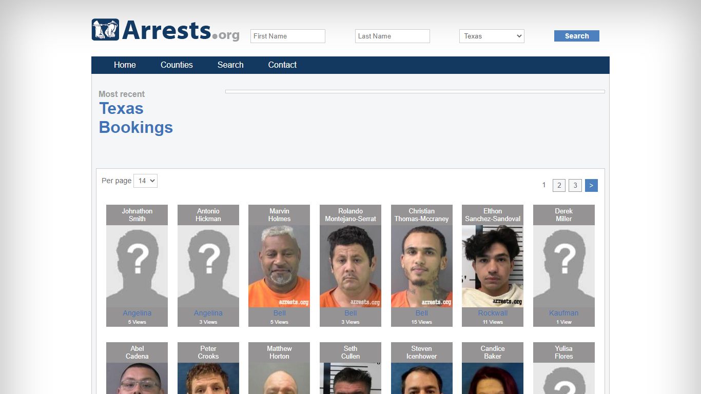 Texas Arrests and Inmate Search